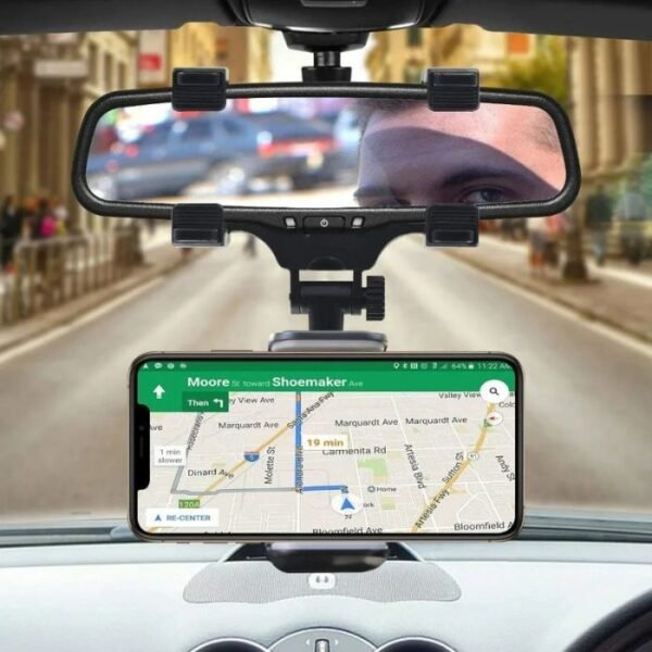 Suporte Veicular Retrovisor De Carro Celular Smartphone Gps